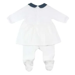 Dors-bien robe col claudine #4f6887 12 m