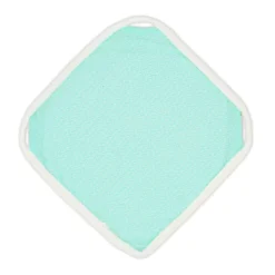 Doudou gris-motifs bleu coton bio