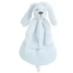 Doudou lapin richie bleu clair 25 cm