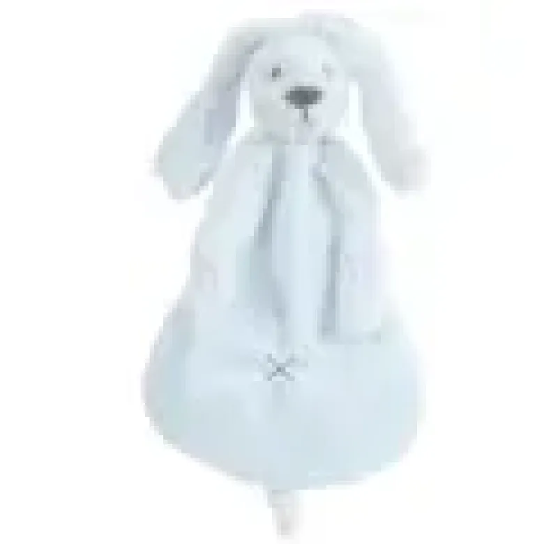 Doudou lapin richie bleu clair 25 cm