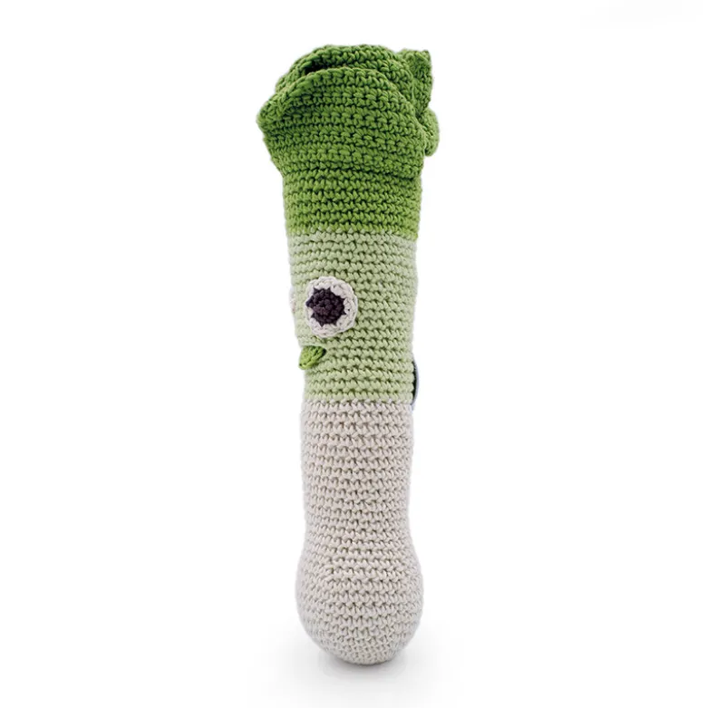 Doudou poireau fait main en coton bio
