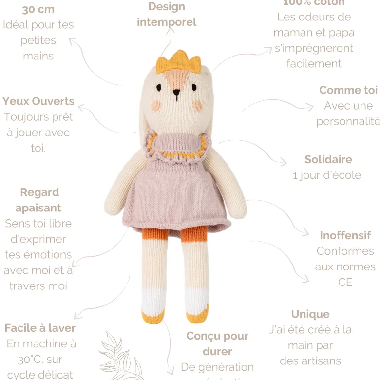 Doudou équitable et solidaire agneau