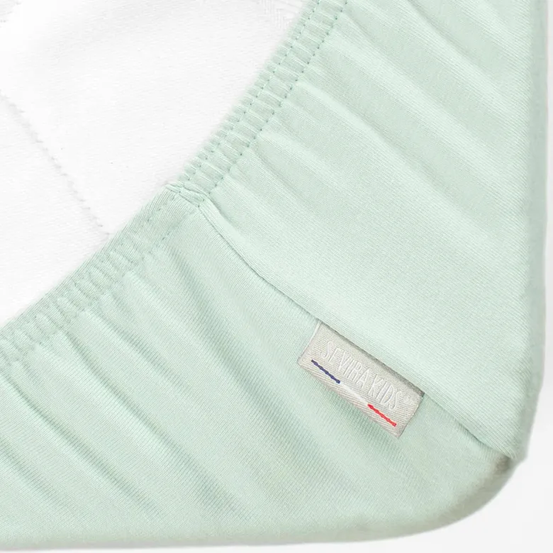 Drap housse coton jersey uni - 60x120