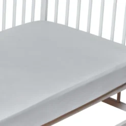 Drap-housse coton - 60x120 gris 60x120