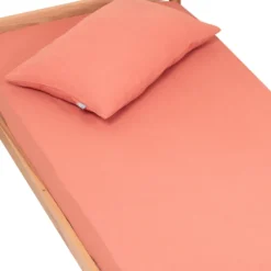 Drap housse gaze de coton uni