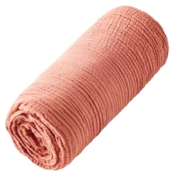Drap housse gaze de coton uni