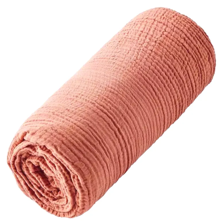 Drap housse gaze de coton uni