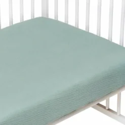 Drap housse gaze de coton uni - 60x120