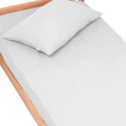 Drap housse gaze de coton uni - 60x120