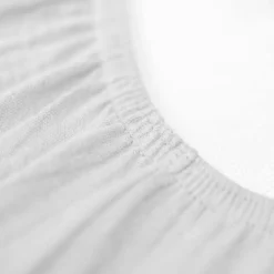Drap housse gaze de coton uni - 60x120