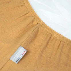 Drap housse gaze de coton uni - 60x120
