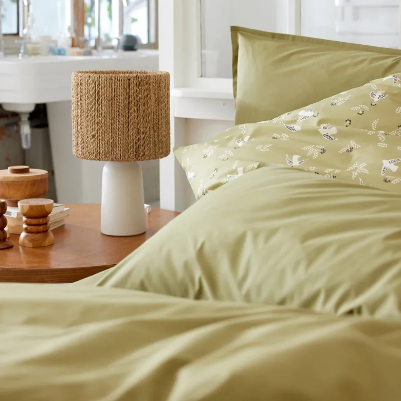 Drap housse imprimé en percale 90x190