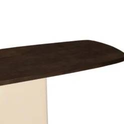 Dylon-console en bois massif et métal ivoire