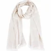 Echarpe cachemire beige amande