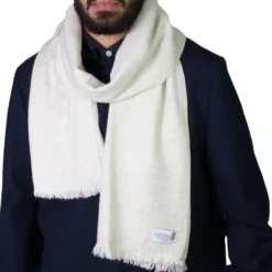 Echarpe cachemire beige amande