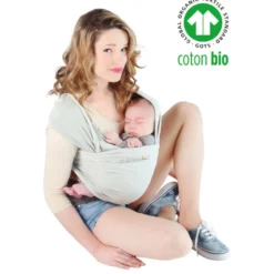 Echarpe portage basic perle - coton bio