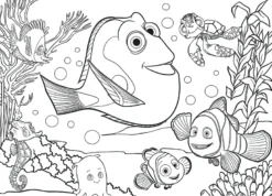 Eco-puzzle 24 pcs double face nemo