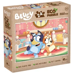 Eco-puzzle 24 pcs mini double face bluey