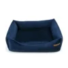 Ecow, panier chien velours bleu m
