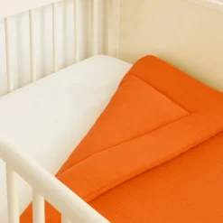 Edredon en coton bio fraise