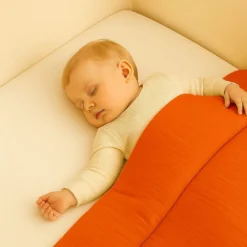 Edredon en coton bio fraise