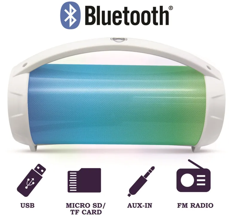 Enceinte bluetooth lumineuse avec micro iparty