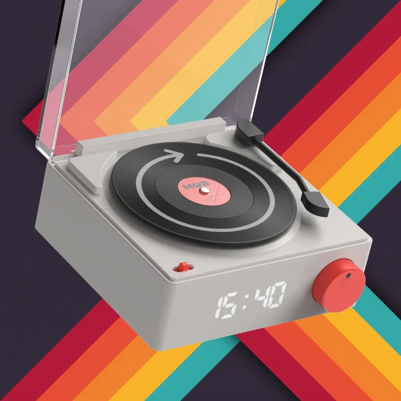 Enceinte & réveil vs-80 - gris