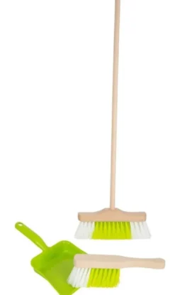 Ensemble balai 3 pièces vert