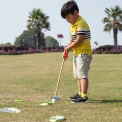 Ensemble de golf fou en bois