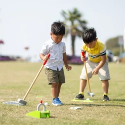 Ensemble de golf fou en bois