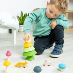 Ensemble de jeu amis de la forêt en bois