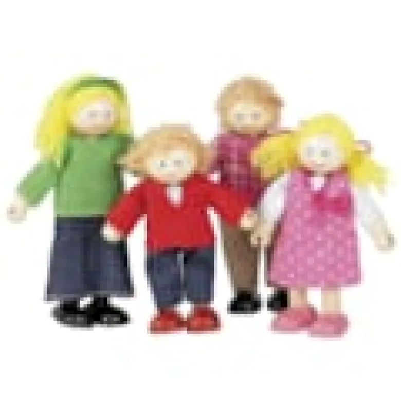 Ensemble de poupée familiale blanche