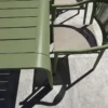 Ensemble repas de jardin en aluminium 6 places - vert olive