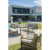 Ensemble repas de jardin 7 places en aluminium - gris anthracite