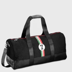 E2r bagage cabine compact tissu noir et rouge femme giovana