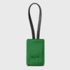 E2r etiquette bagage de qualité cuir luxe vert et noir