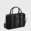 E2r sac ordinateur 15 pouces homme en tissu tressé noir