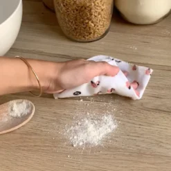 5 essuie-tout lavables coton bio