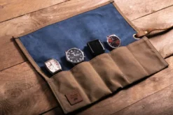 Etui à montres woodchuck havane