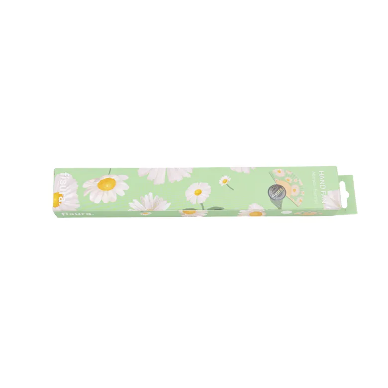 Eventail avec cordon Marguerites