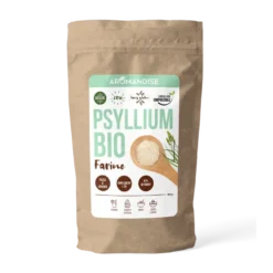 Farine de psyllium bio blond fibres transit naturel 300g