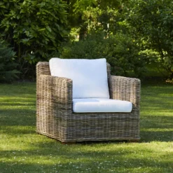 Fauteuil de jardin en kubu naturel