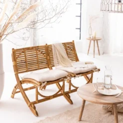 Fauteuil en rotin 2 places mayeul