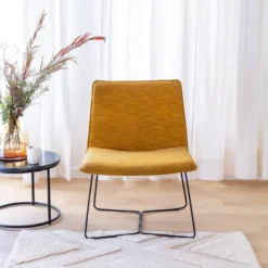 Fauteuil jaune design