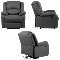 Fauteuil électrique inclinable cloud gris anthracite