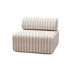 Fauteuil modulable - tissu extérieur à rayures Beige