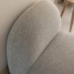 Fauteuil 1 place en tissu bouclette