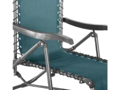 2 fauteuils de jardin relax silos bleu canard - hespéride