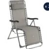 2 fauteuils de jardin relax silos gris - hespéride