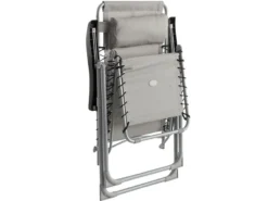 2 fauteuils de jardin relax silos gris - hespéride
